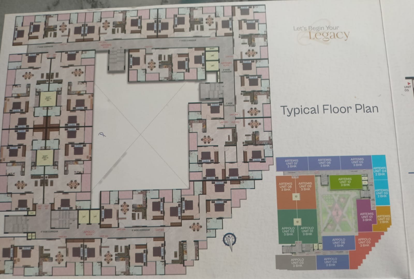 Typical floor plan and layout reference
