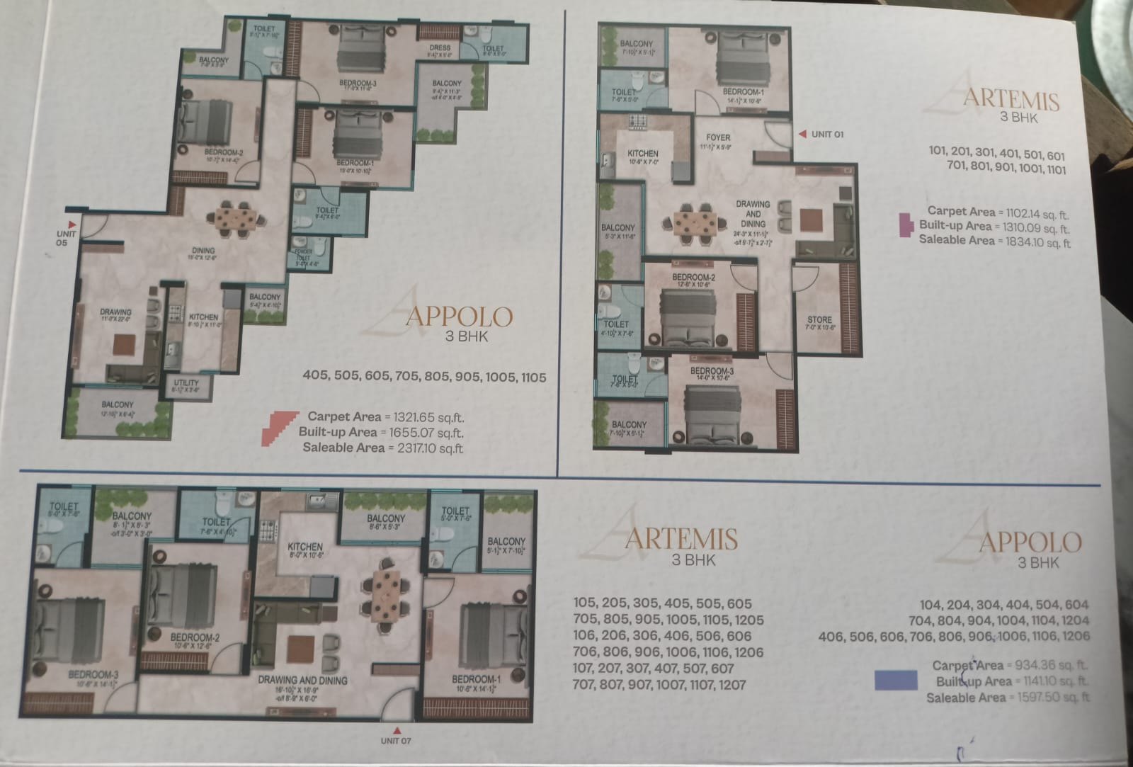 Floor plan comparison reference